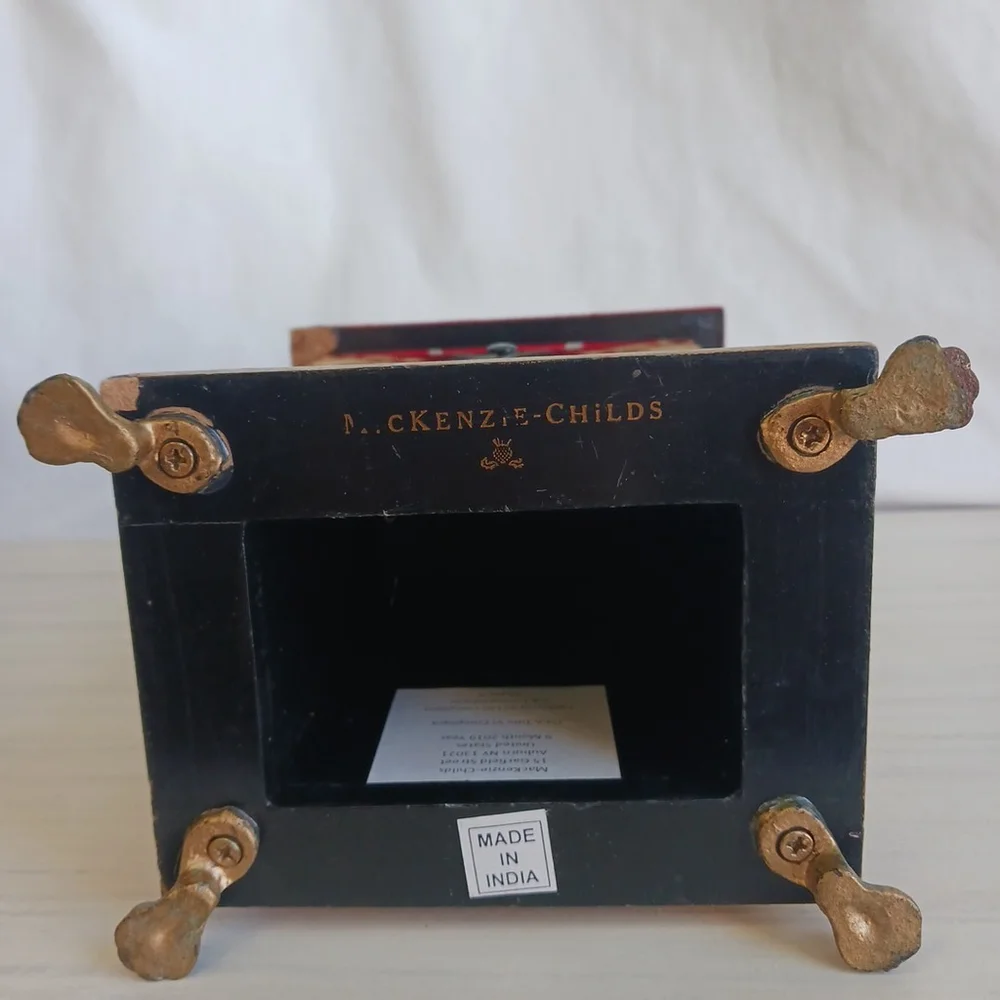 MacKenzie Childs Marylebone Carriage Mantle Clock